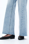 Faded Wash Wide Leg Jeans-Wide Leg-BAYEAS