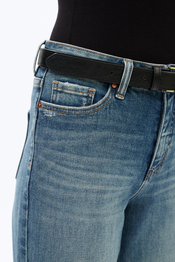 Faded Wash Wide Leg Jeans-Wide Leg-BAYEAS