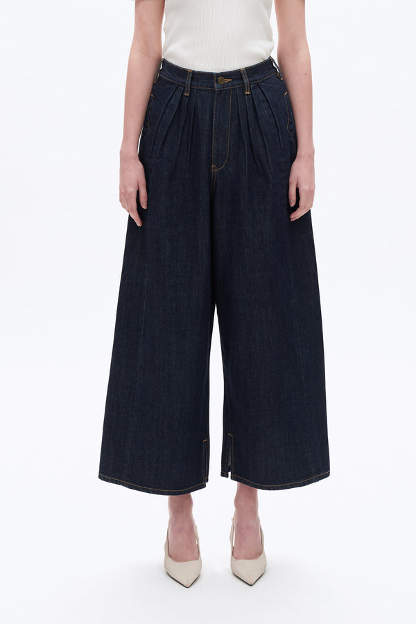 Womens Wide Leg Black Jeans-Wide Leg-BAYEAS