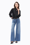 Mid Rise Wide Leg Jeans