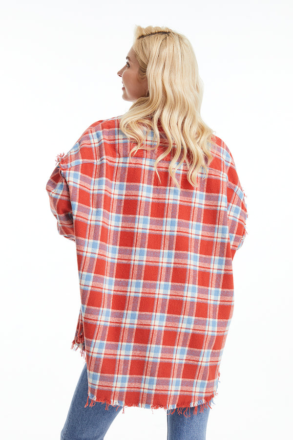 RED/BEIGE/SKY PLAID