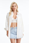 Women'S Ragged Long Sleeve Loose Shirt-Shirts-BAYEAS