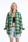GREEN/YELLOW/WHITE PLAID