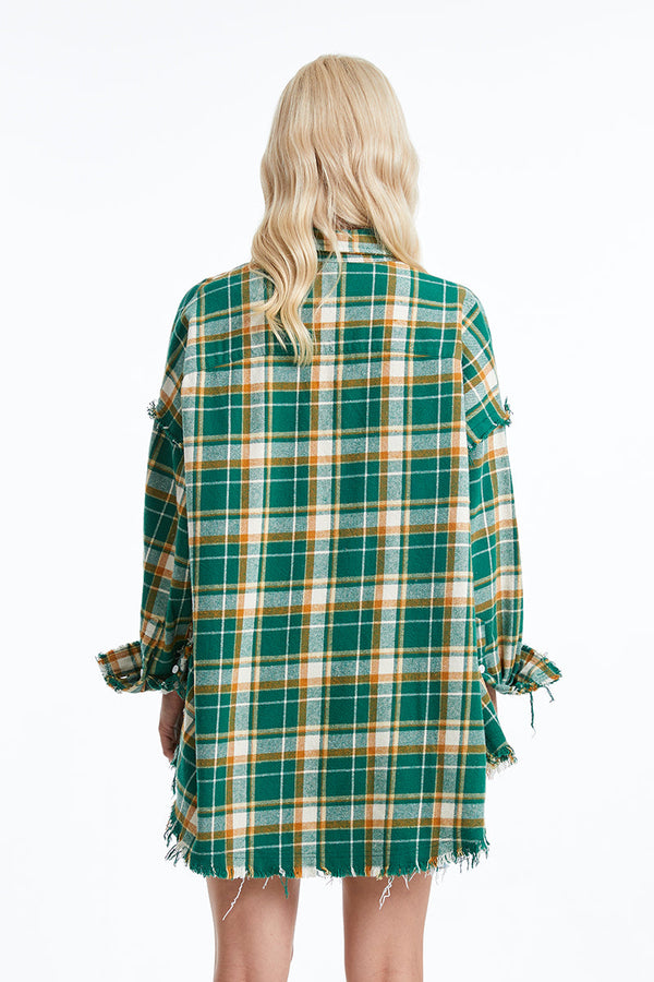 GREEN/YELLOW/WHITE PLAID