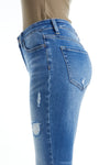 High Rise Grinded Mom Jeans-Mom Jeans-BAYEAS