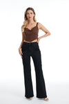 Front Cargo Pockets Flare Jeans-Flare & Bootcut-BAYEAS