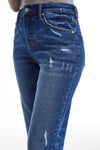 High Rise Loose Tapered Mom Denim Jeans-Mom Jeans-BAYEAS