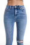 Distressed Skinny Jeans-Skinny-BAYEAS