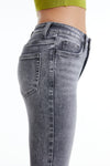 High Rise Slim Straight Jeans-Straight-BAYEAS
