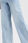 Mid Rise Wide Leg Jeans