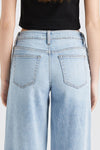 Mid Rise Wide Leg Jeans