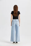 Mid Rise Wide Leg Jeans