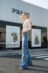 HIGH RISE FLARE JEANS-BAYEAS