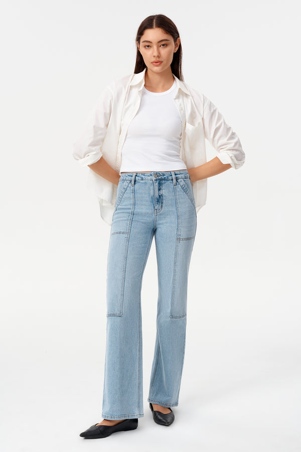 High Rise Wide Leg Jeans