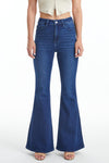 High Rise Flare Jeans-Flare & Bootcut-BAYEAS