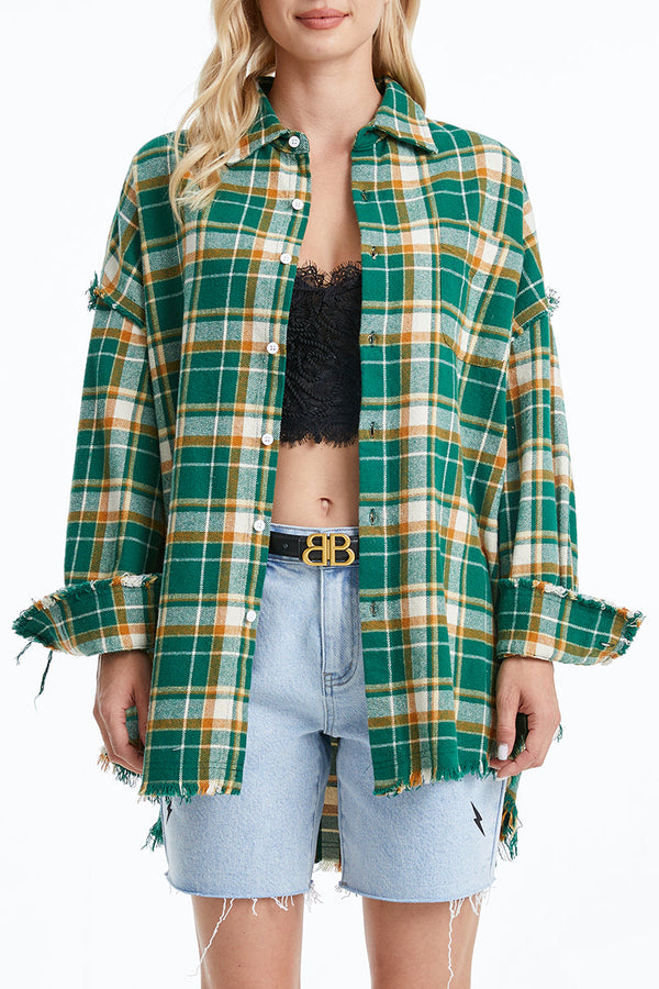 GREEN/YELLOW/WHITE PLAID