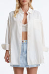 Women'S Ragged Long Sleeve Loose Shirt-Shirts-BAYEAS