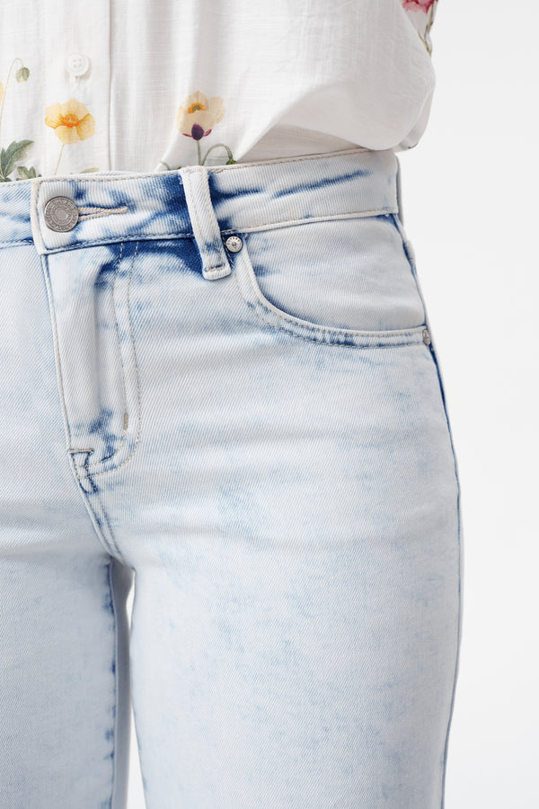 Zephyrine Mid Rise Wide Leg Jeans