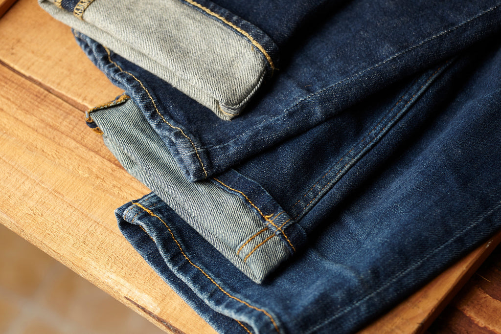 A few durable denim jeans