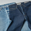 Two types of denim jeans