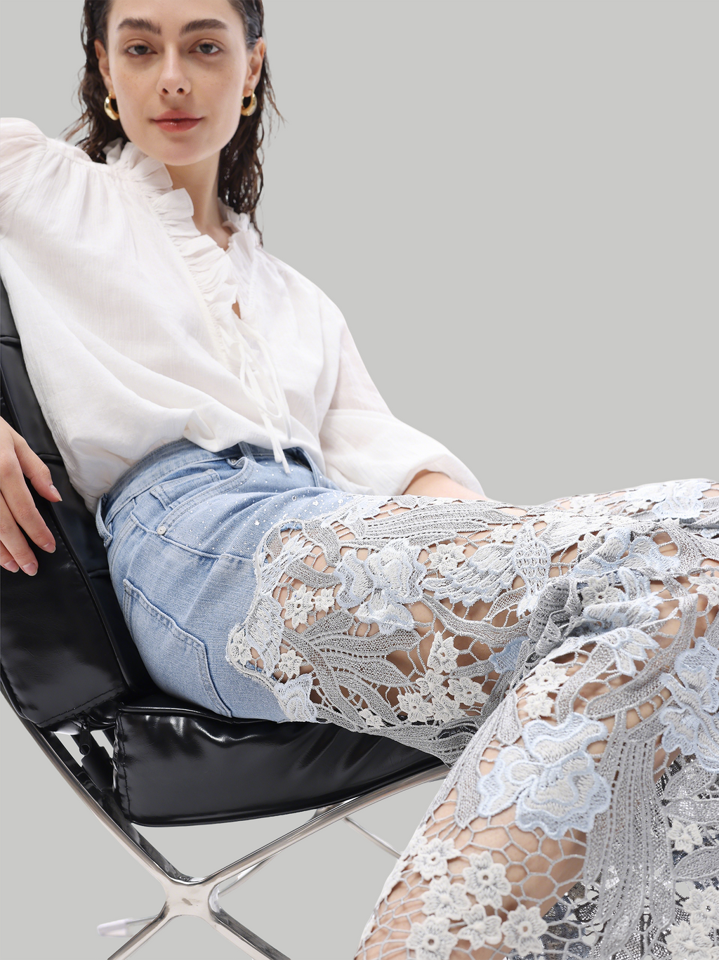 Why Embroidered and Rhinestone Denim Are the Craft Details Having a Major Moment