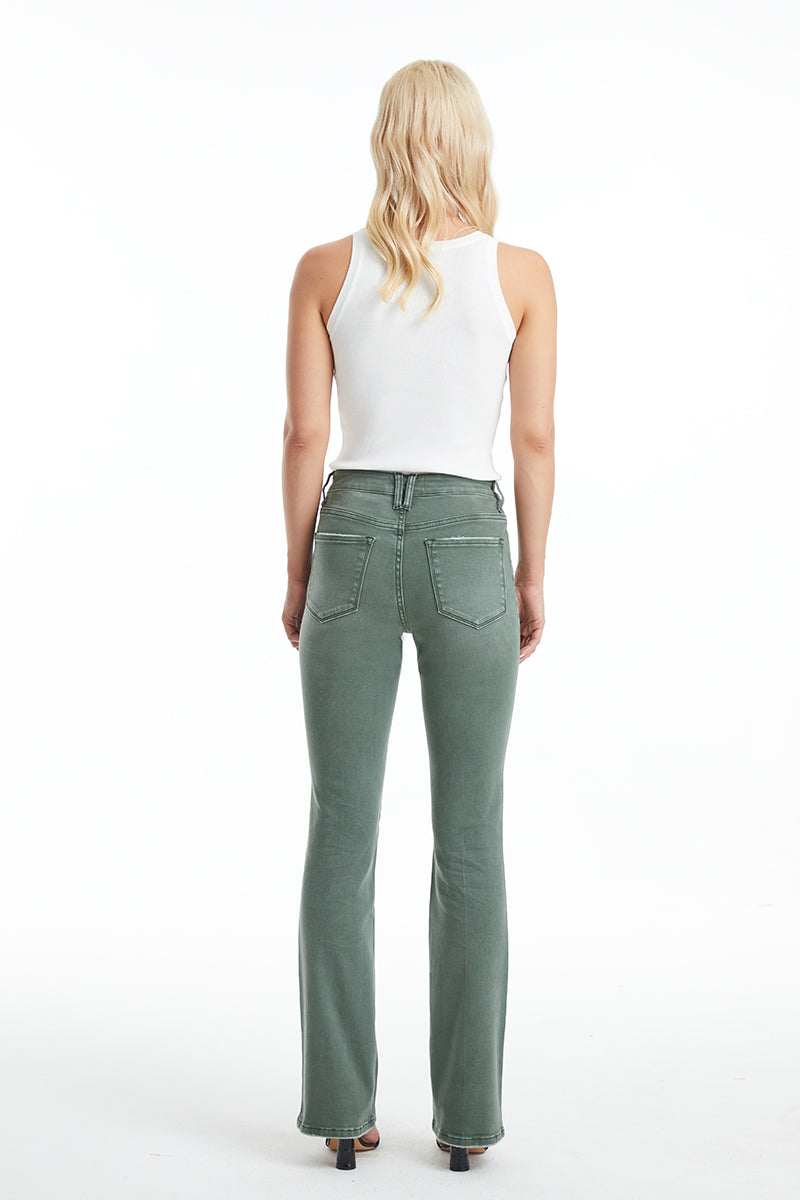 Emily High Rise Distressed Flare Pants