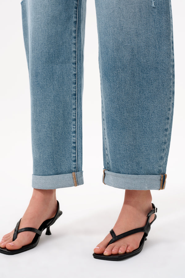 Osaka Low Rise Barrel Jeans