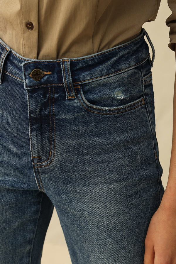 High Rise Bootcut Jeans