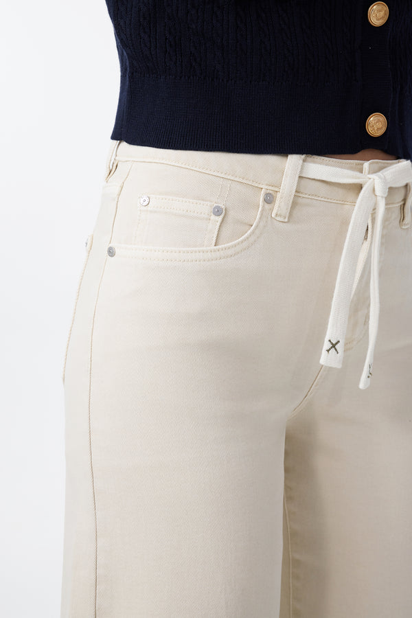 High Rise Stretch Barrel Leg Pants