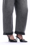 Zephyrine High Rise Barrel Jeans