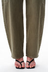 Low Rise Cargo Drop Crotch Barrel Leg Pants