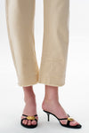 Mid Rise Barrel Leg Denim Jeans