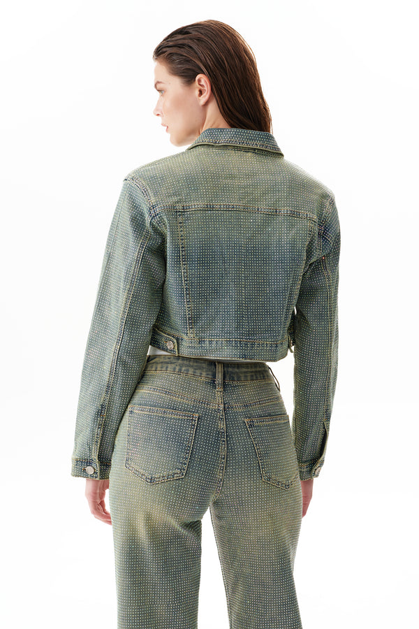 Rhinestone Denim Jacket