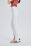 High Rise Front Slit Flare Pants-Flare & Bootcut-BAYEAS