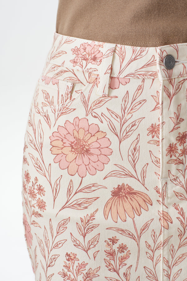 Flora Mid Rise Skirt