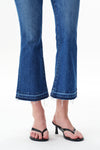 Edgy Mid Rise Flare Jeans
