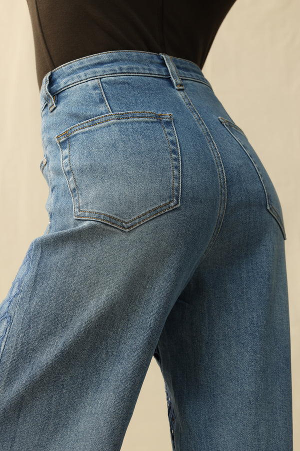 High Rise Wide Leg Jeans