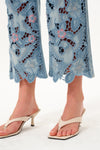 Mid Rise Straight Jeans