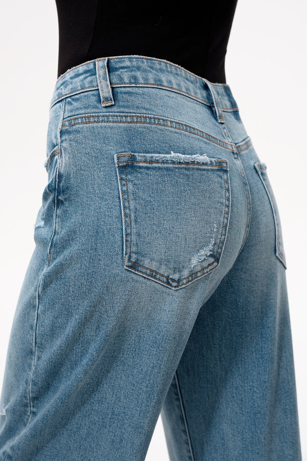 Osaka Low Rise Barrel Jeans
