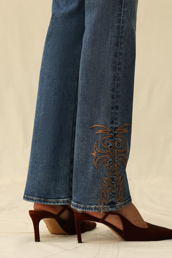 High Rise Bootcut Jeans