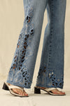 Mid Rise Wide Leg Jeans