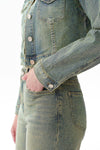 Rhinestone Denim Jacket
