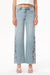 Flora Mid Rise Straight Jeans