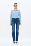 Low Rise Bootcut Jeans-Flare-BAYEAS