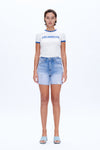 Lily Ripped Denim Shorts