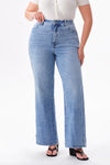 High Rise Slit Bootcut Jeans