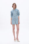 Long Sleeve Mini Dress-Dresses-BAYEAS