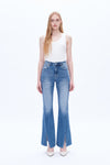 High Rise Flare Jeans-Flare & Bootcut-BAYEAS