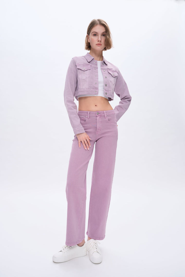 Flora High Rise Straight Pants