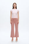 Leslie High Rise Wide Leg Denim Jeans With Raw Hem